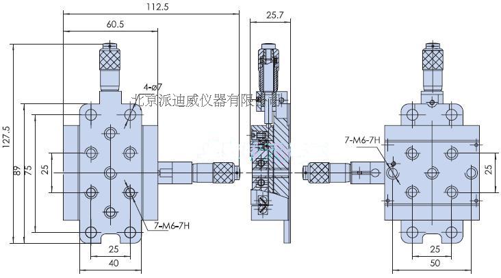 PT-XZ13 高精度型手动整体平移台