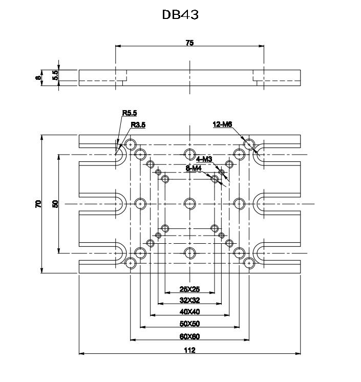 支杆底座DB40/DB41/DB42/DB43