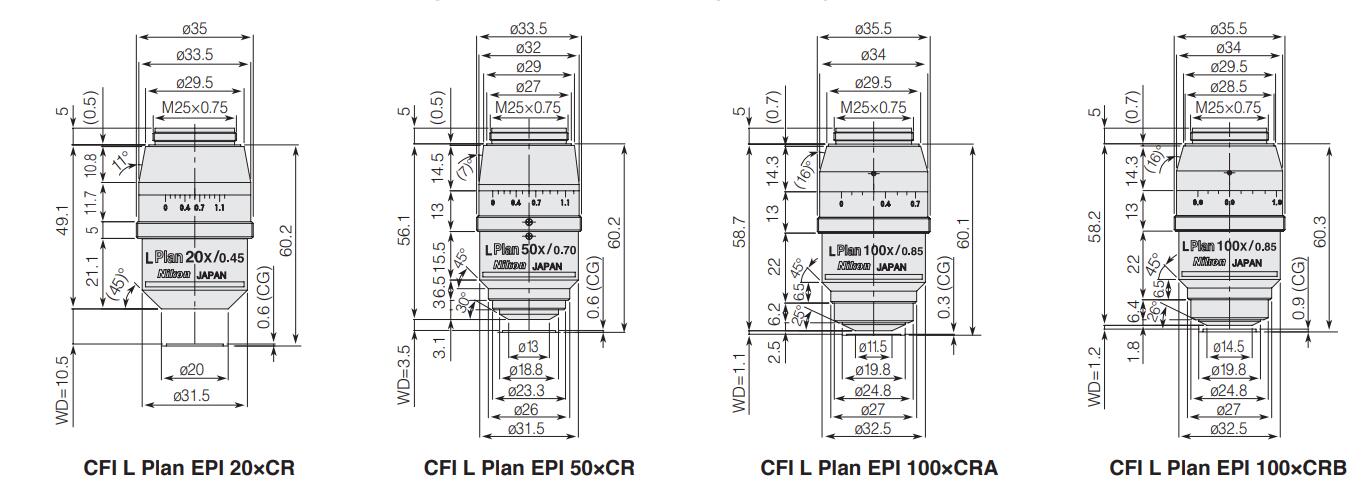 尼康物镜CFI L PIan EPI CR