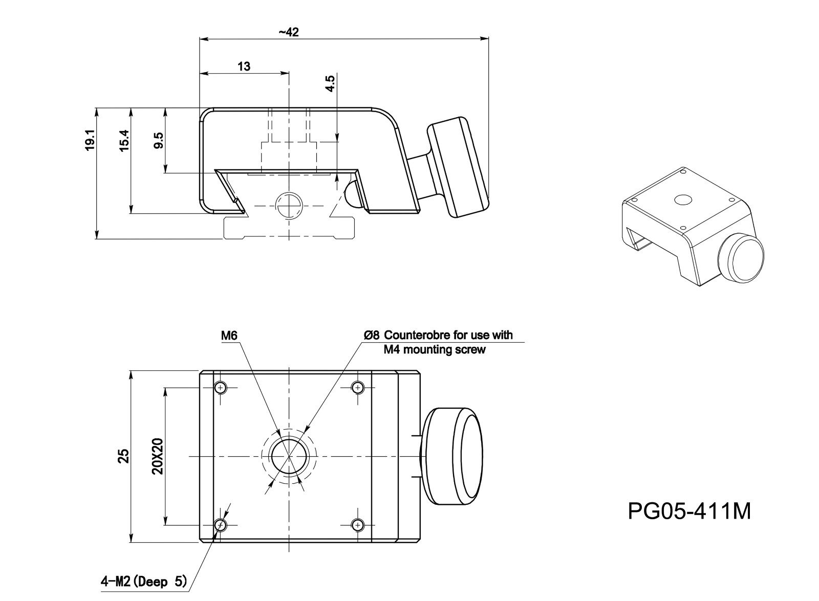 PG05系列19mm导轨、滑台