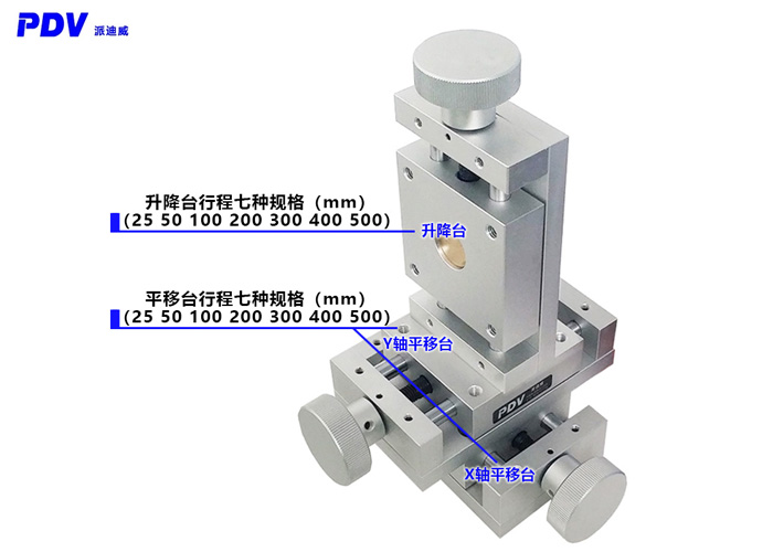 PT-ST系列手动平移台 三维位移台 XYZ组合台